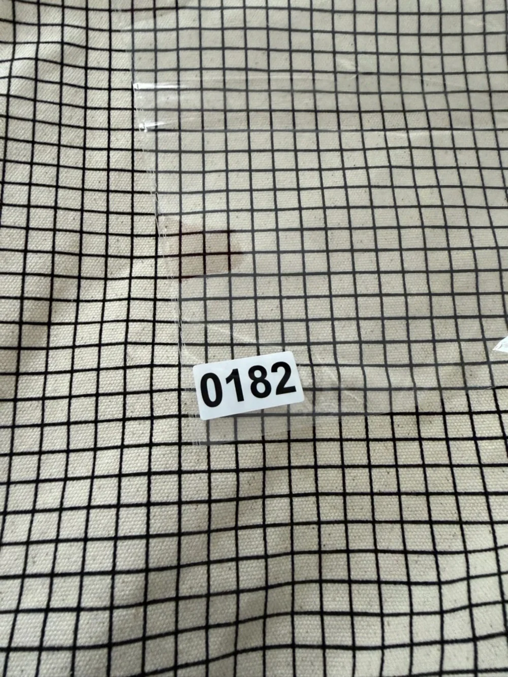 BAGGU Cream Grid Tote - Picture 3 of 6